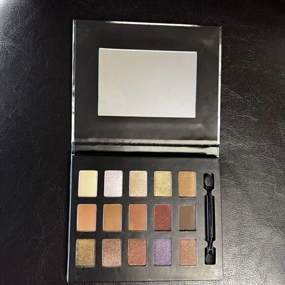 Okalan Powder Bare Temptation 15 Color Eye Shadow Palette Matte Shimmer Neutrals